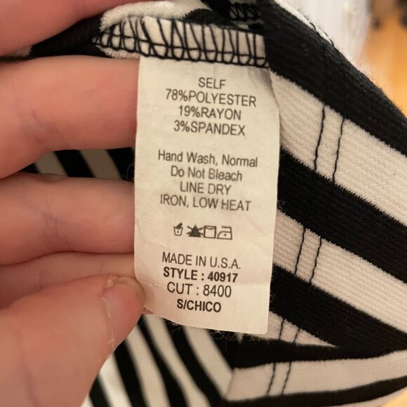 ModCloth Black + White striped dress (S) - Picture 3 of 3